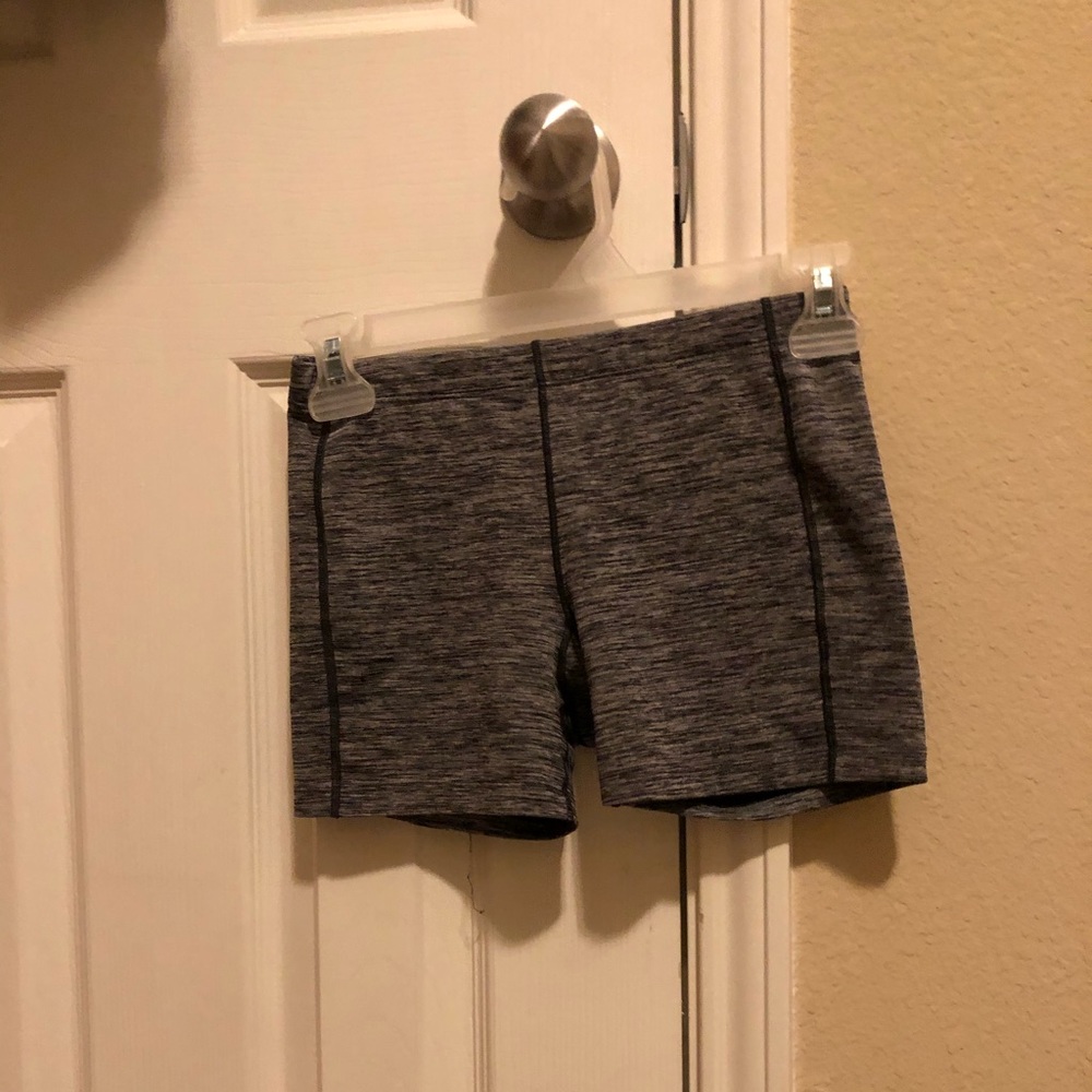 Grey and black spandex